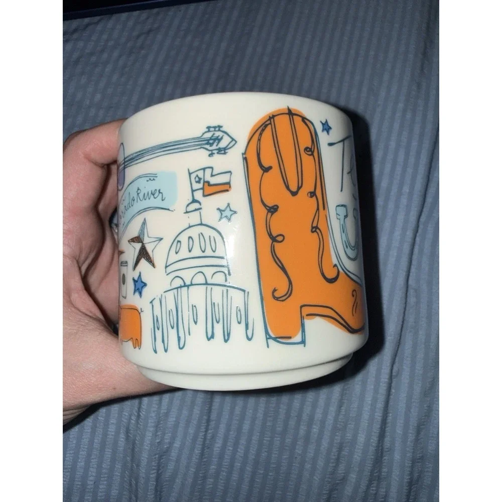 Starbucks TEXAS Lone State Been There Series 14 oz Coffee Tea Mug Western No Box